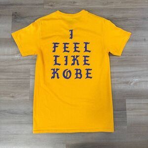 I Feel Like Kobe Kanye West Lyric Yellow Shirt Size S Yeezy Chief Keef Nobody